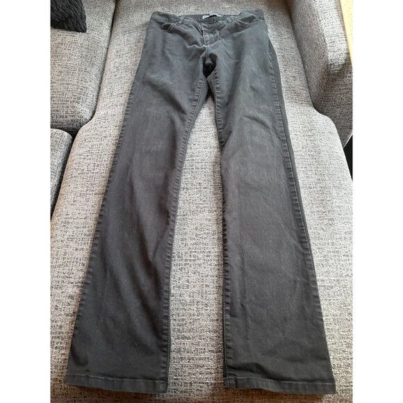 Zara Basic Black Denim Jeanswear Size 22 Cotton & Spandex Womens Straight Leg - Picture 9 of 9